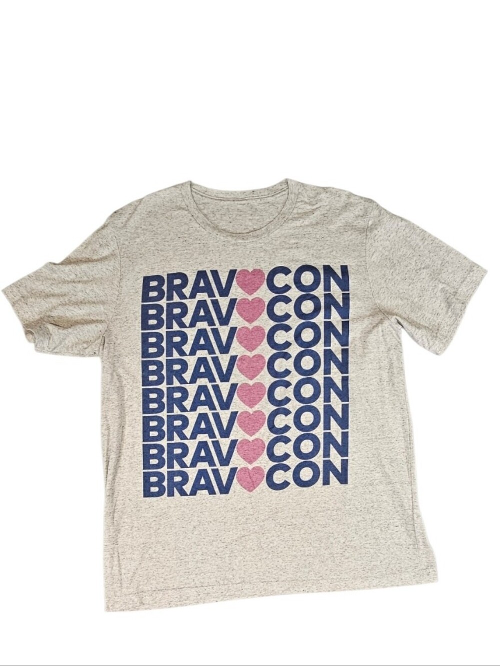 BRAV♥CON Women’s Graphic T-Shirt XL - Navy & Pink - Bravo TV Fan Tee
